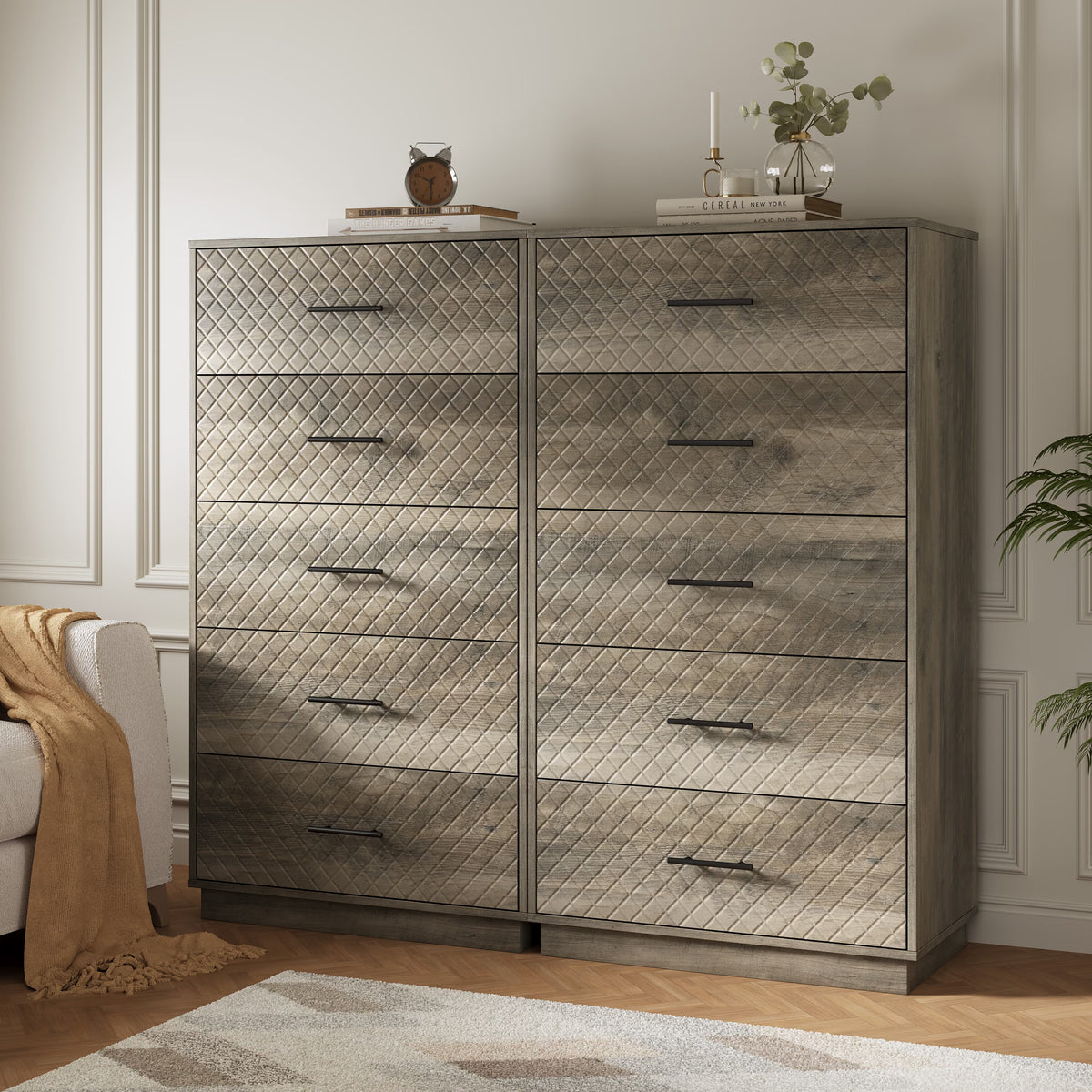 Prisma Tall 5-Drawer Dresser for Bedroom