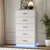 Prisma Tall 5-Drawer Dresser for Bedroom