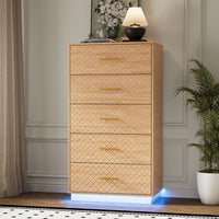 Prisma Tall 5-Drawer Dresser for Bedroom