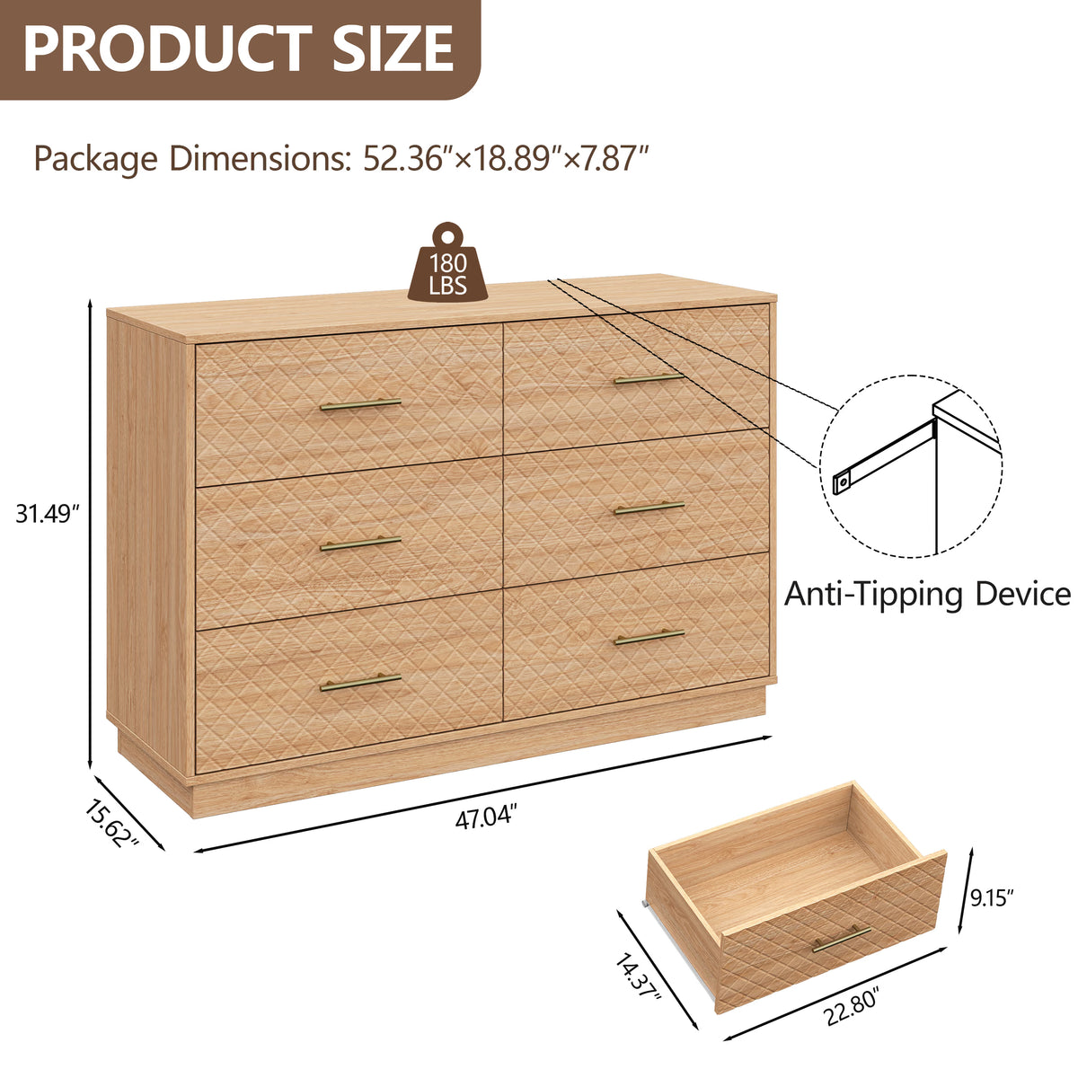 Prisma 6-Dresser for Dedroom