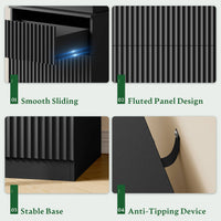 Linear LED Nightstand
