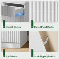 Linear LED Nightstand