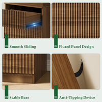 Linear LED Nightstand