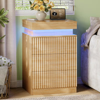 Linear LED Nightstand