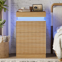Linear LED Nightstand