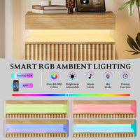 Linear LED Nightstand