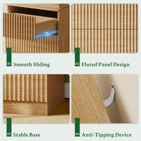 Linear LED Nightstand