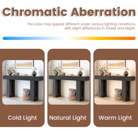 Anymaple HLG193 Black 63 inch fluted console table, color comparison chart for modern console table finishes