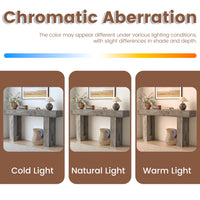 Anymaple HLG193 Gray 63 inch fluted console table, color comparison chart for modern console table finishes