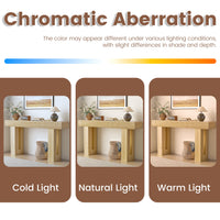 Anymaple HLG193 Oak 63 inch fluted console table, color comparison chart for modern console table finishes