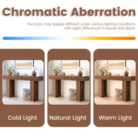 Anymaple HLG193 Walnut 63 inch fluted console table, color comparison chart for modern console table finishes