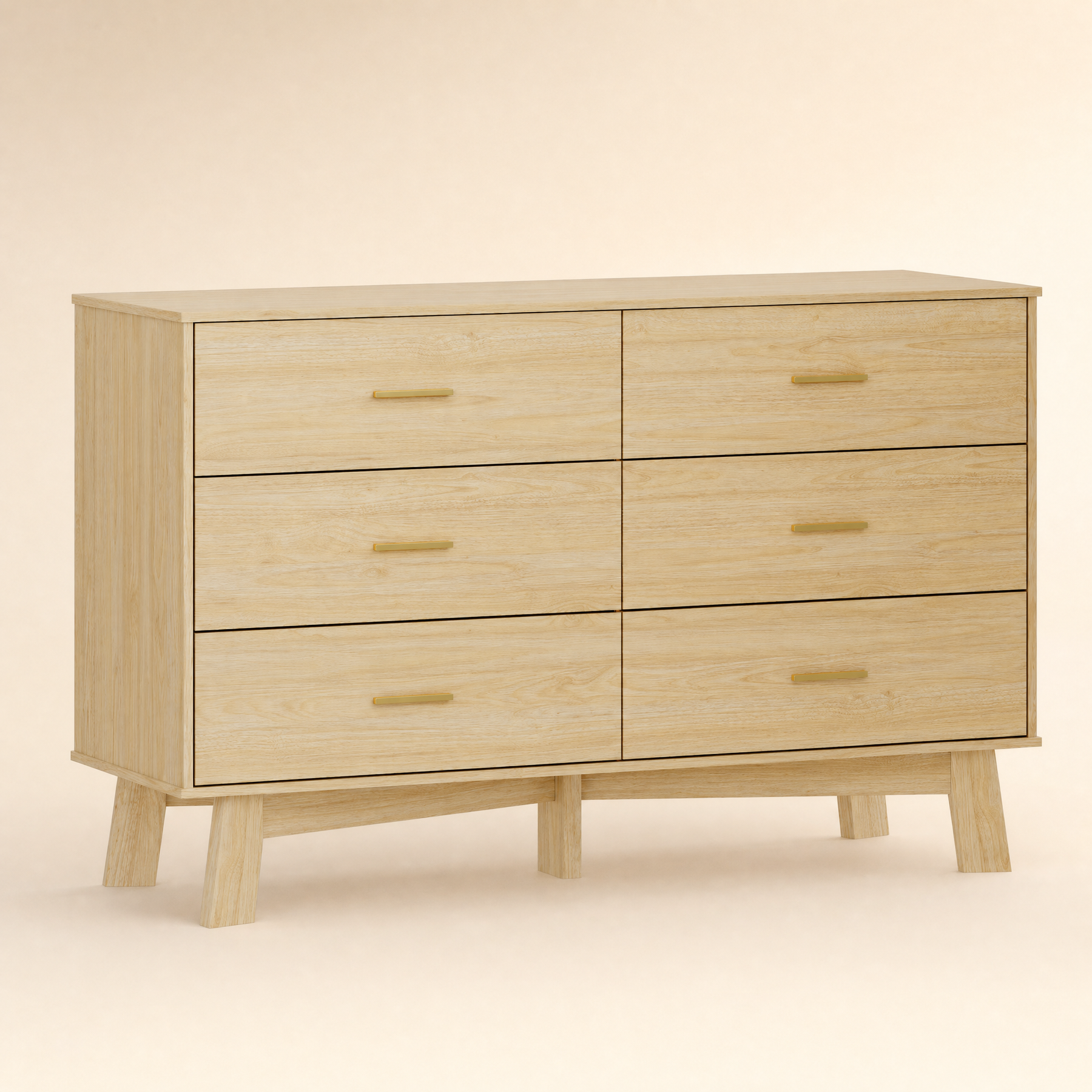 Axton Dresser with 6 Drawer for Bedroom