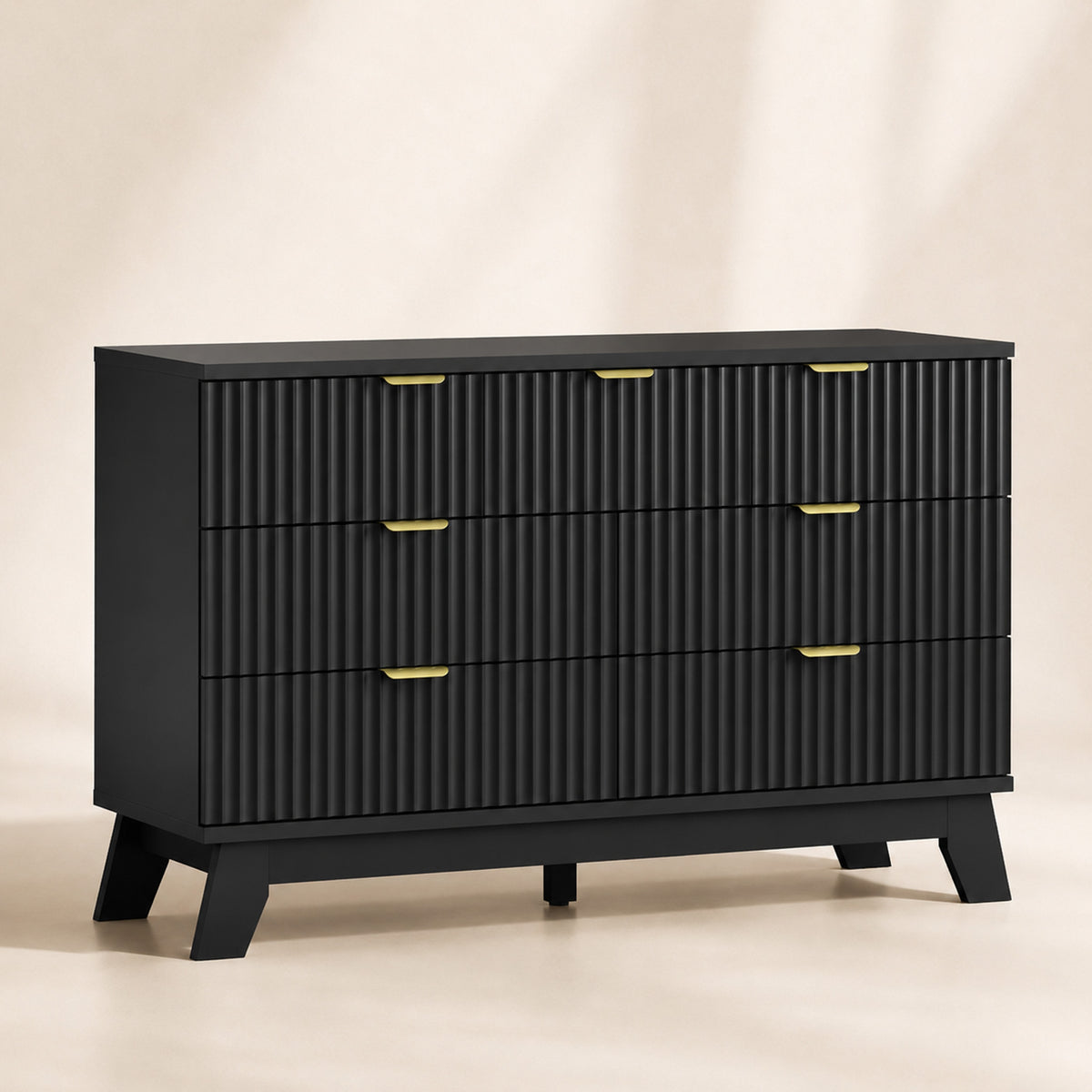 Linear Fluted 7-Drawer Dresser