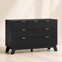 Linear Fluted 7-Drawer Dresser