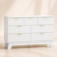 Linear Fluted 7-Drawer Dresser