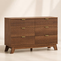 Linear Fluted 7-Drawer Dresser