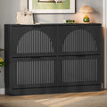 Anymaple HLG291 black 4-door shoe cabinet - product view 1