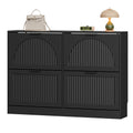 Anymaple HLG291 black 4-door shoe cabinet - product view 8