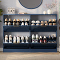 Anymaple HLG291 blue 4-door shoe cabinet - product view 2
