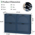 Anymaple HLG291 blue 4-door shoe cabinet - dimensions