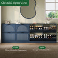 Anymaple HLG291 blue 4-door shoe cabinet - product view 7