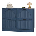 Anymaple HLG291 blue 4-door shoe cabinet - product view 8