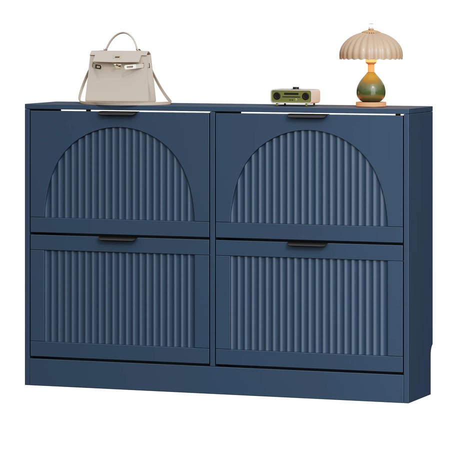 Anymaple HLG291 blue 4-door shoe cabinet - product view 8