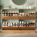Anymaple HLG291 oak 4-door shoe cabinet - product view 2
