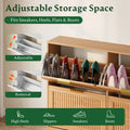 Anymaple HLG291 oak 4-door shoe cabinet - product view 4