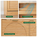 Anymaple HLG291 oak 4-door shoe cabinet - product view 5