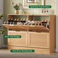 Anymaple HLG291 oak 4-door shoe cabinet - product view 6