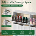 Anymaple HLG291 white 4-door shoe cabinet - product view 4