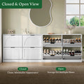 Anymaple HLG291 white 4-door shoe cabinet - product view 7