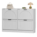 Anymaple HLG291 white 4-door shoe cabinet - product view 8