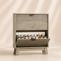 Linea Shoe Cabinet with 2 Flip Drawers